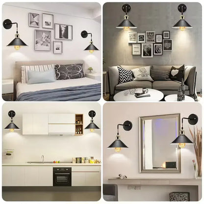 Industrial Oil-Rubbed Metal Wall Sconce Light Fixture