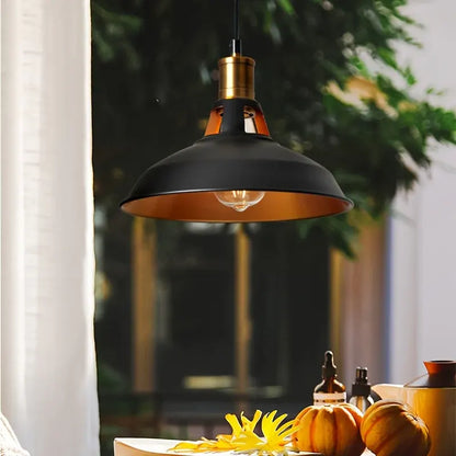 Industrial Retro Metal Pendant Light for Loft-Style Decor