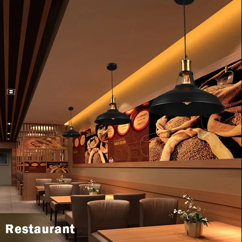 Industrial Retro Metal Pendant Light for Loft-Style Decor
