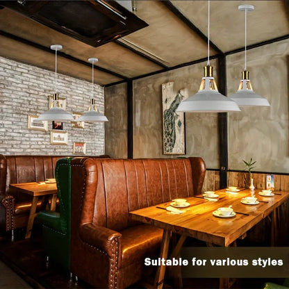 Industrial Retro Metal Pendant Light for Loft-Style Decor