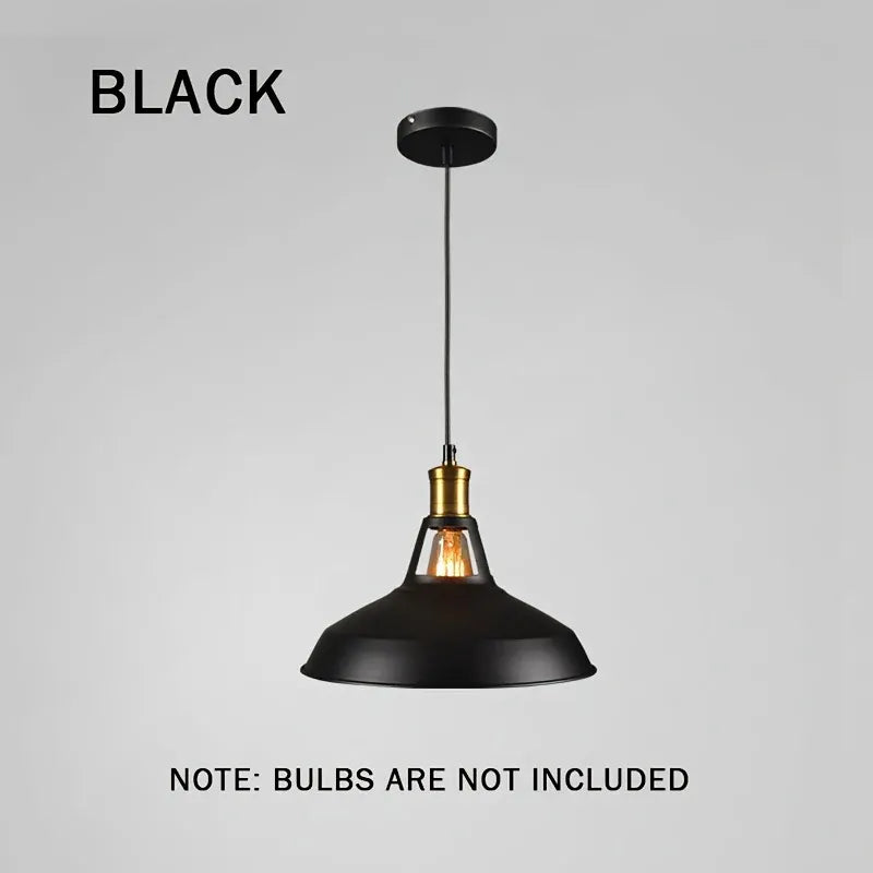 Industrial Retro Metal Pendant Light for Loft-Style Decor