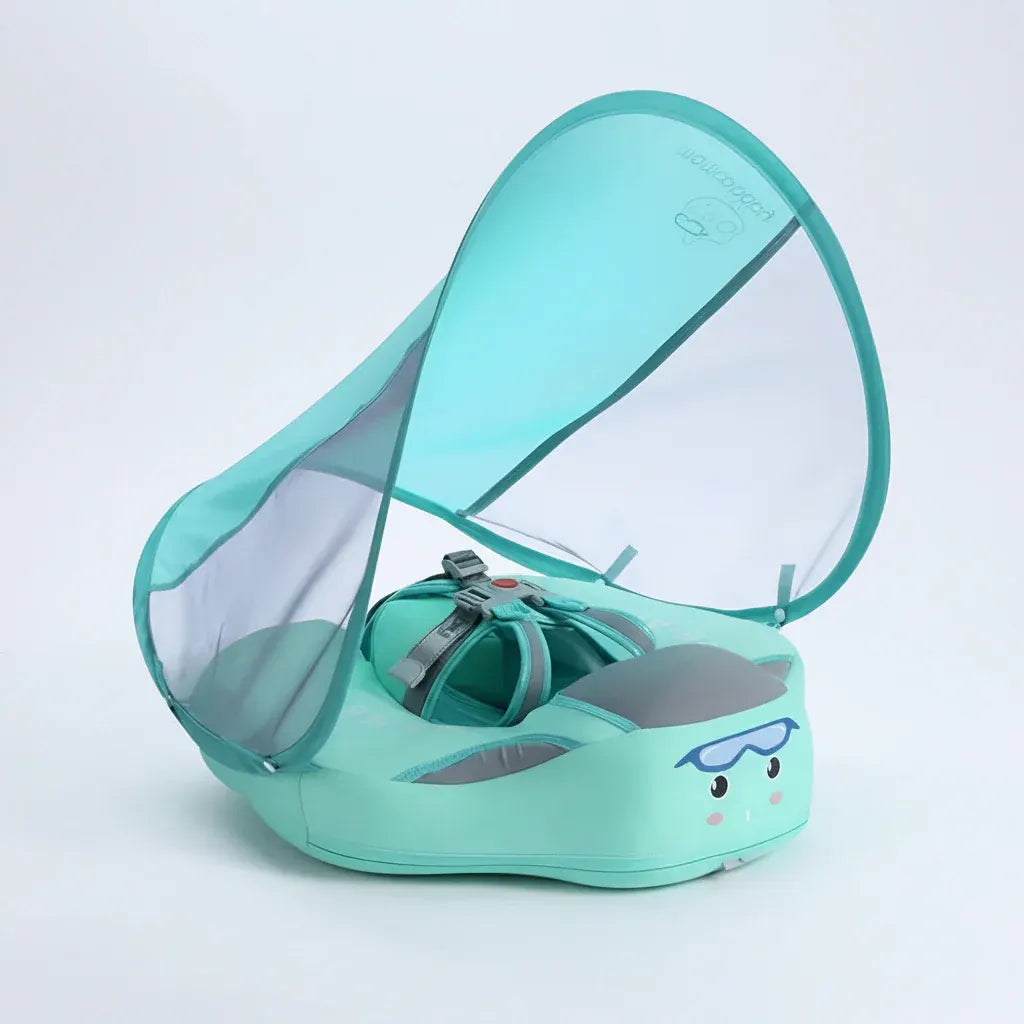 Infant Baby Swim Float with Canopy Sun Shade