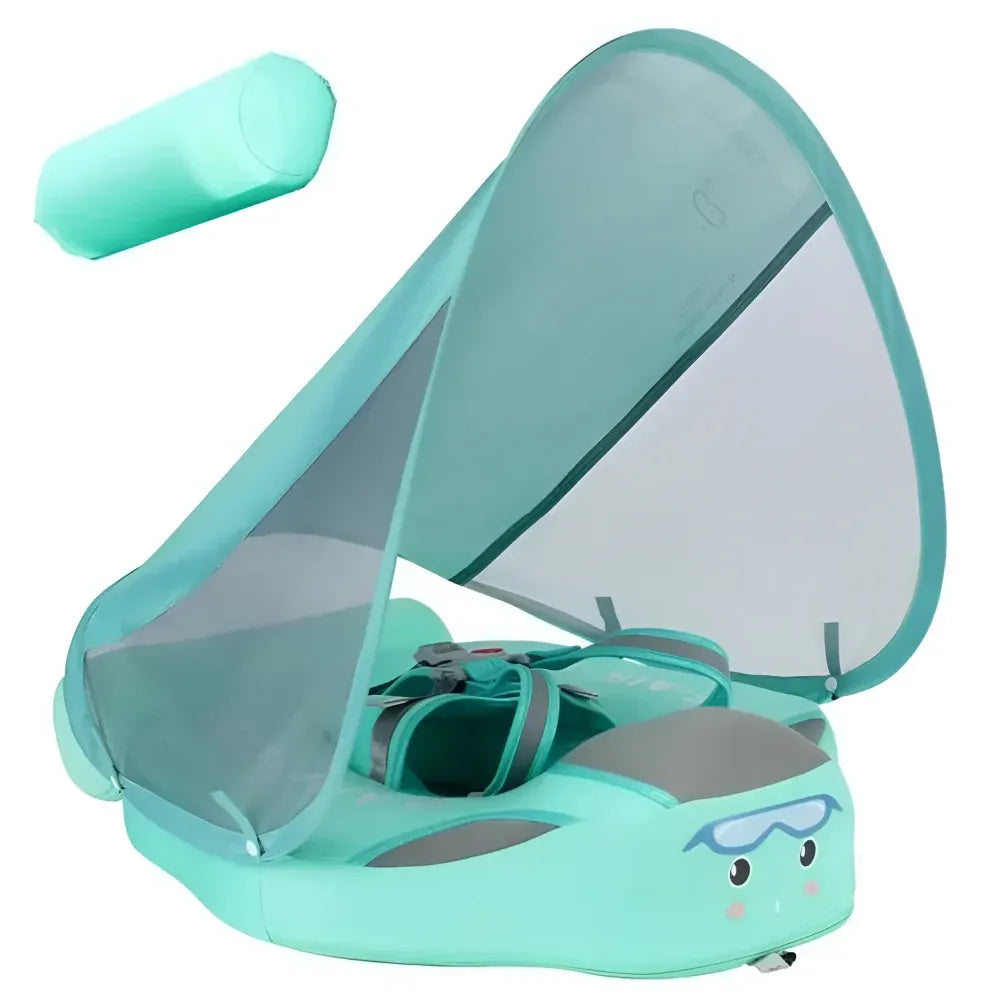 Infant Baby Swim Float with Canopy Sun Shade