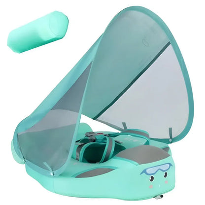 Infant Baby Swim Float with Canopy Sun Shade