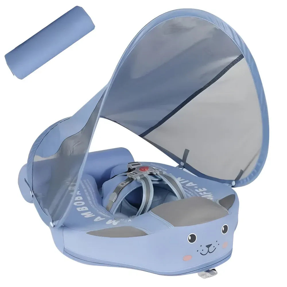 Infant Baby Swim Float with Canopy Sun Shade