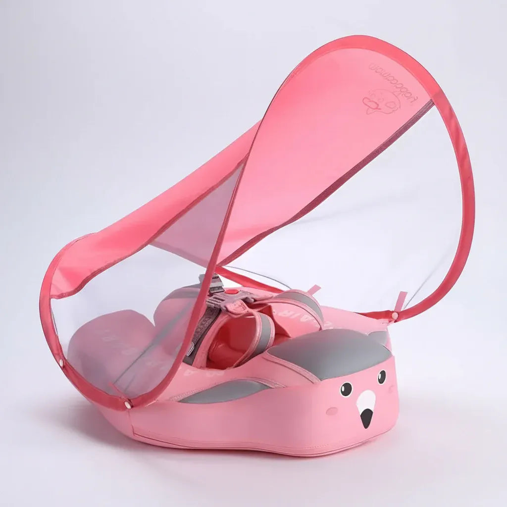 Infant Baby Swim Float with Canopy Sun Shade