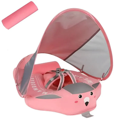 Infant Baby Swim Float with Canopy Sun Shade