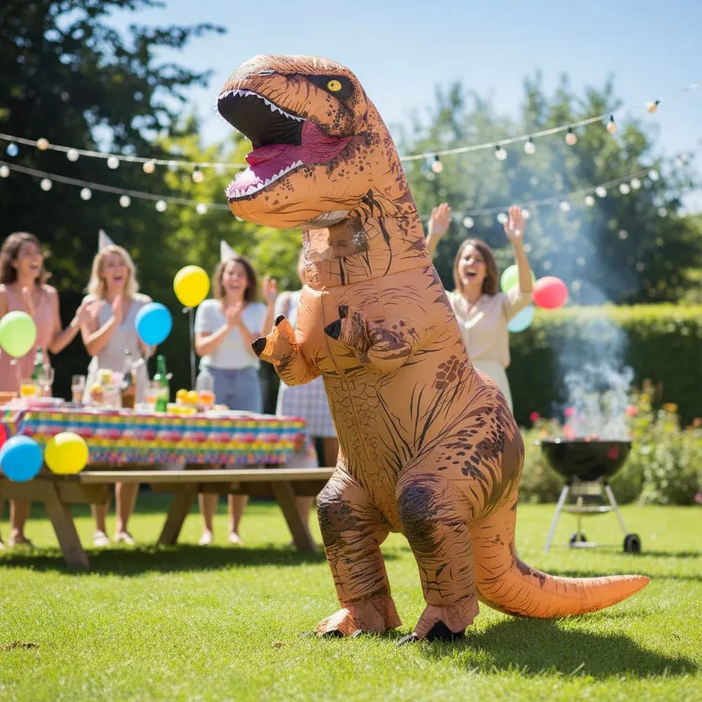 Inflatable Dinosaur Halloween Costume Funny Party Suit