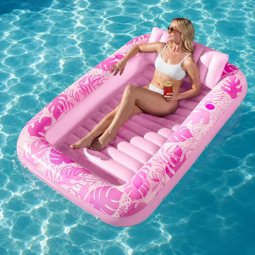 Inflatable Outdoor Lounge Mattress for Pool, Camping & Travel Sleeping