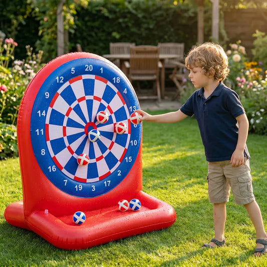 Inflatable Sticky Darts Water Target Game for Outdoor Backyard Fun