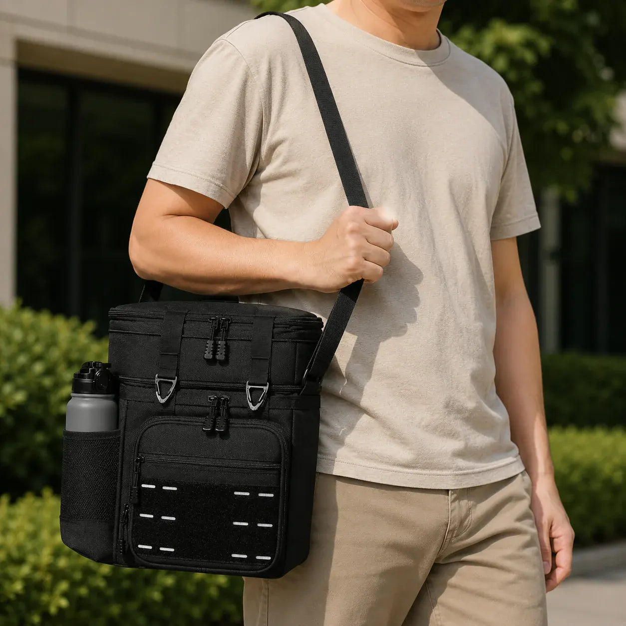 Insulated Cooler Lunch Tote with Shoulder Strap