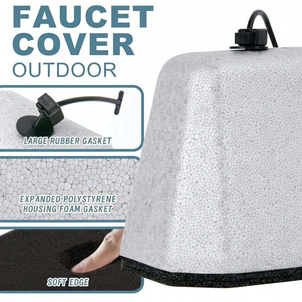 Insulated Foam Winter Freeze Protection Outdoor Faucet Cover