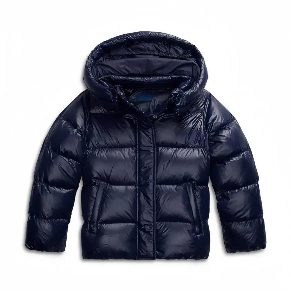 Insulated Hooded Puffer Coat for Women - Warm Winter Outerwear