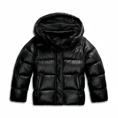 Insulated Hooded Puffer Coat for Women - Warm Winter Outerwear
