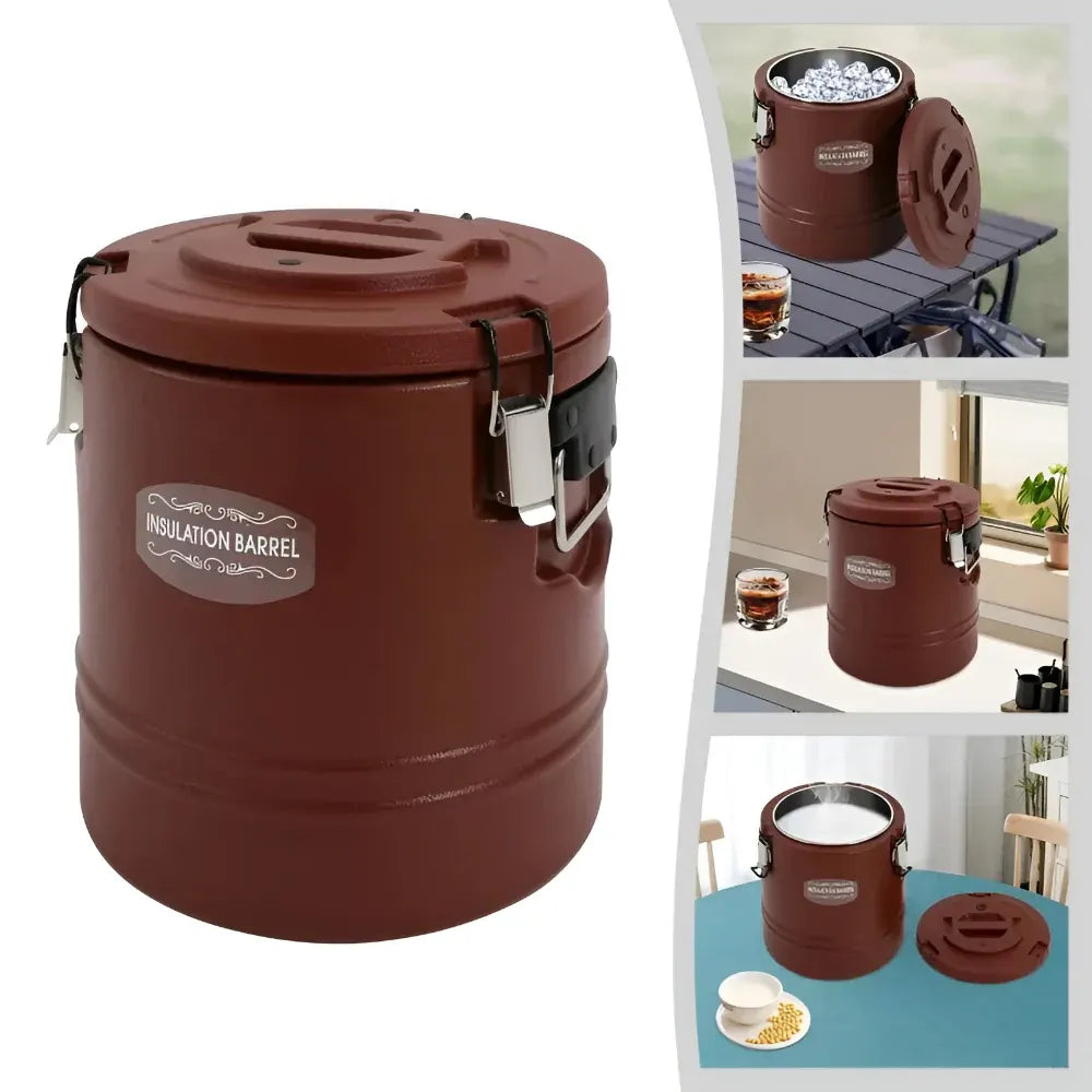 Insulated Thermal Food Storage Bucket - Hot & Cold Retention Container