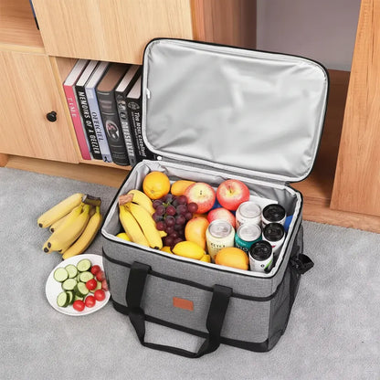 Insulated Zippered Cooling Cooler Bag for Food Storage
