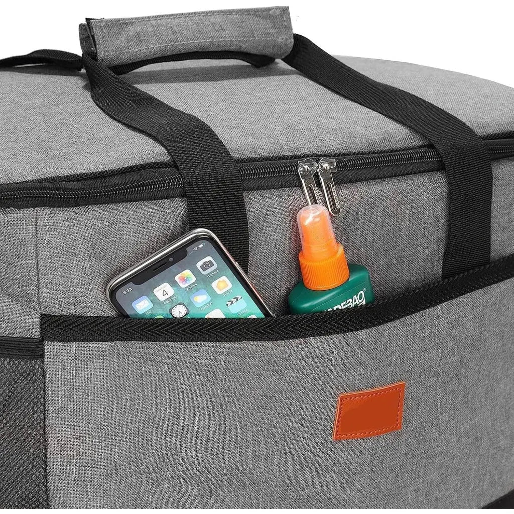 Insulated Zippered Cooling Cooler Bag for Food Storage