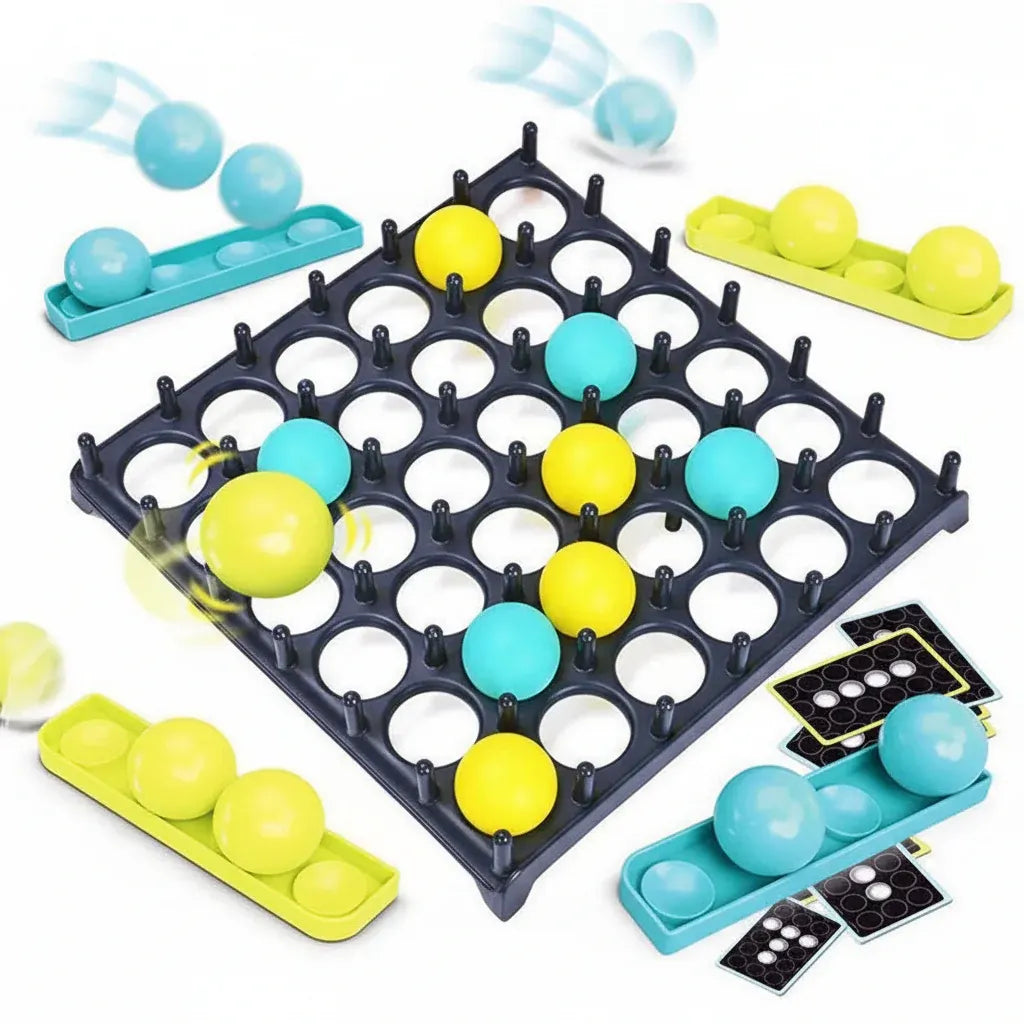 Interactive Ball Toss Connect Board Game for Parties