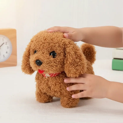 Interactive Barking Puppy Plush Figure with Walking Motion
