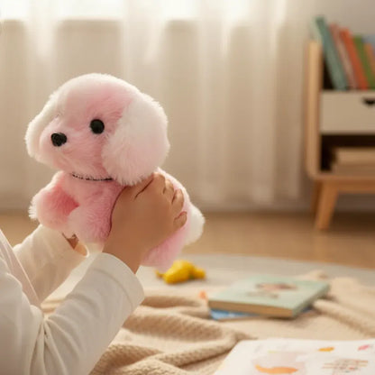 Interactive Barking Puppy Plush Figure with Walking Motion