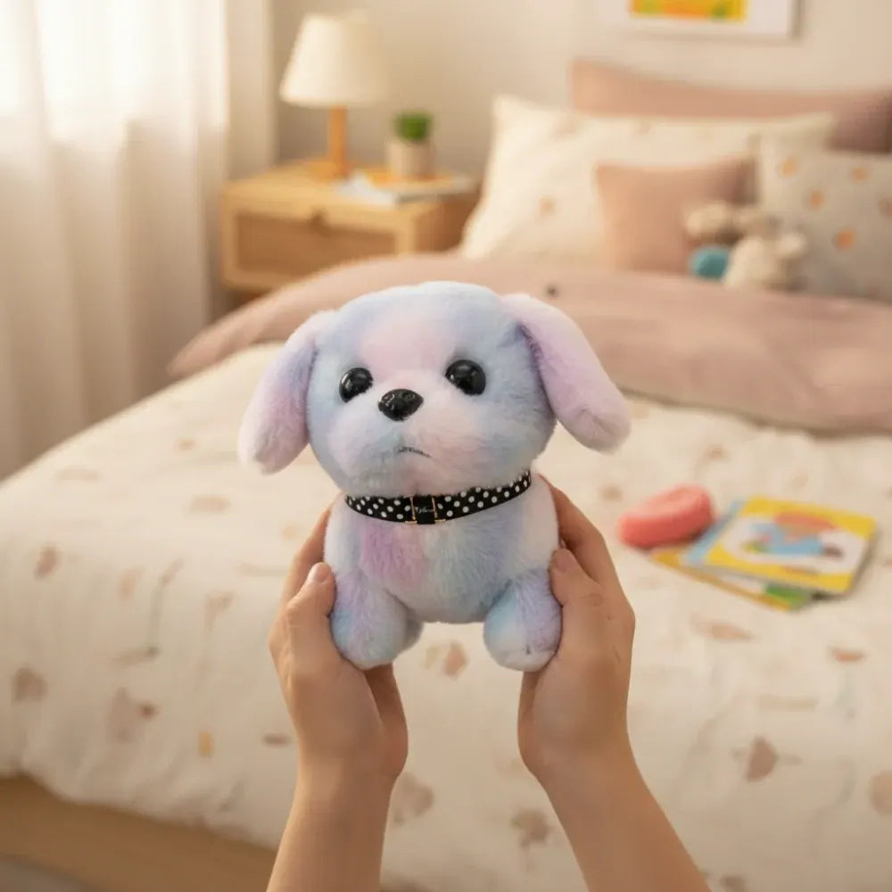 Interactive Barking Puppy Plush Figure with Walking Motion