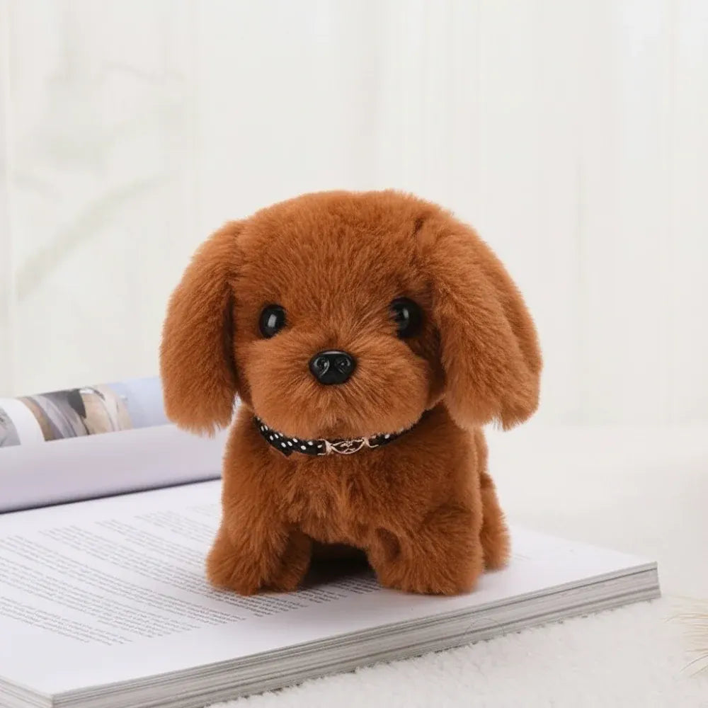 Interactive Barking Puppy Plush Figure with Walking Motion