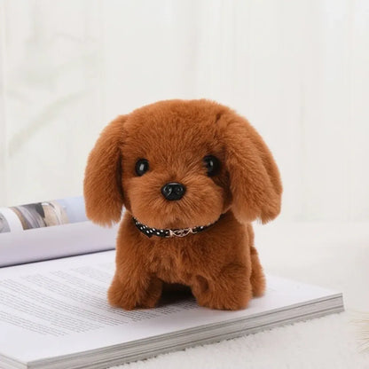 Interactive Barking Puppy Plush Figure with Walking Motion