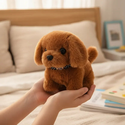 Interactive Barking Puppy Plush Figure with Walking Motion