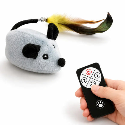 Interactive Cat Chase Toy with Remote-Controlled Mouse