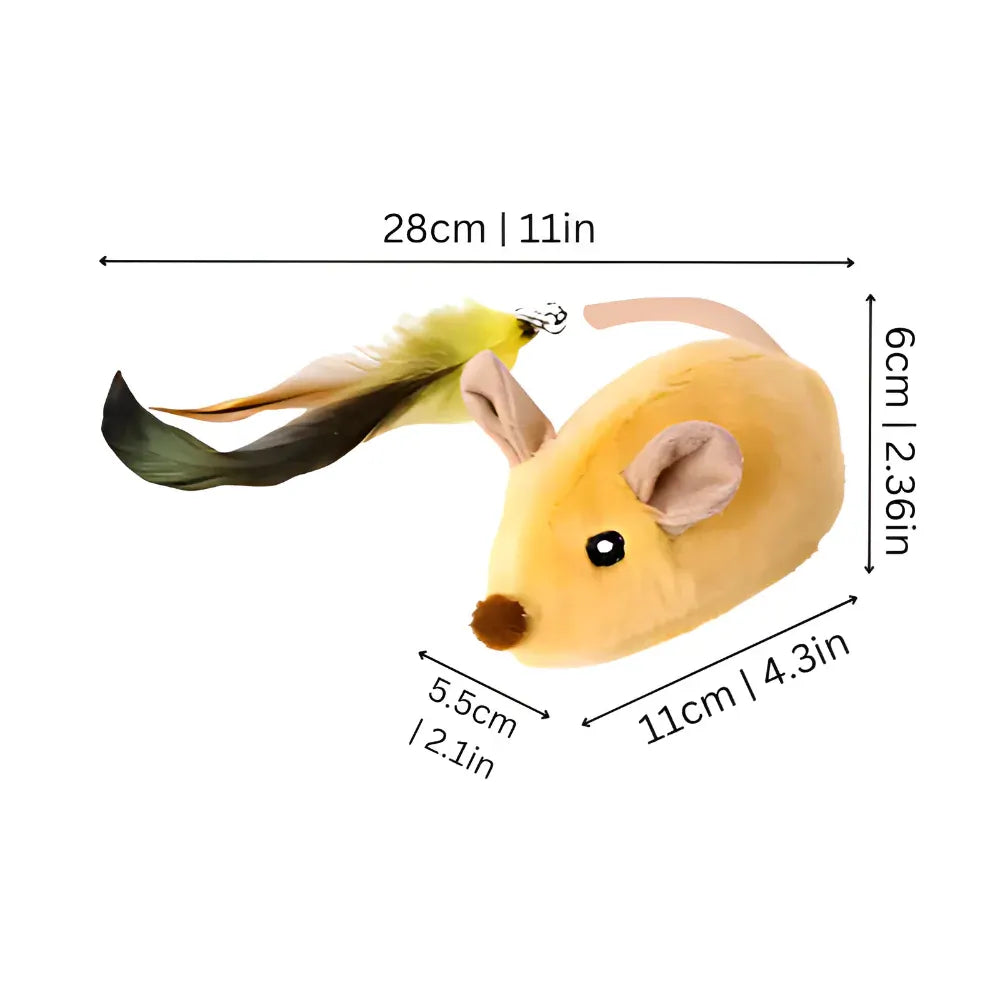 Interactive Cat Chase Toy with Remote-Controlled Mouse