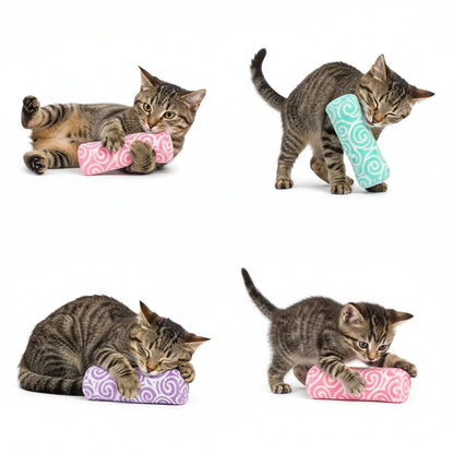 Interactive Catnip Plush Kick Pillow Chew Toy for Cats