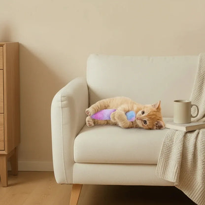 Interactive Catnip Plush Kick Pillow Chew Toy for Cats