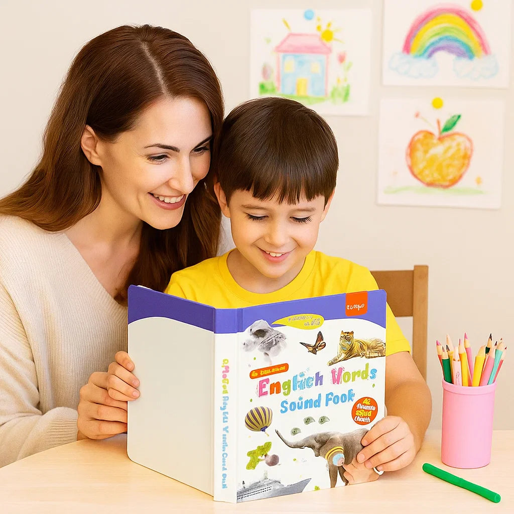 Interactive English Learning Book for Kids Education