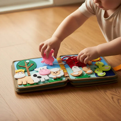 Interactive Felt Storyboard Book Set for Toddler Learning & Development