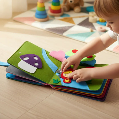 Interactive Felt Storyboard Book Set for Toddler Learning & Development