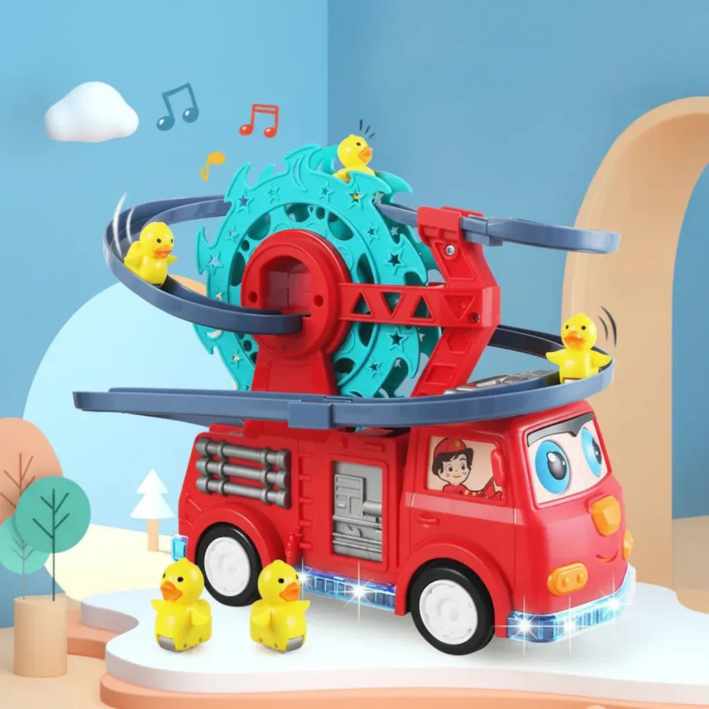 Interactive Fire Truck Educational Toy Vehicle Playset