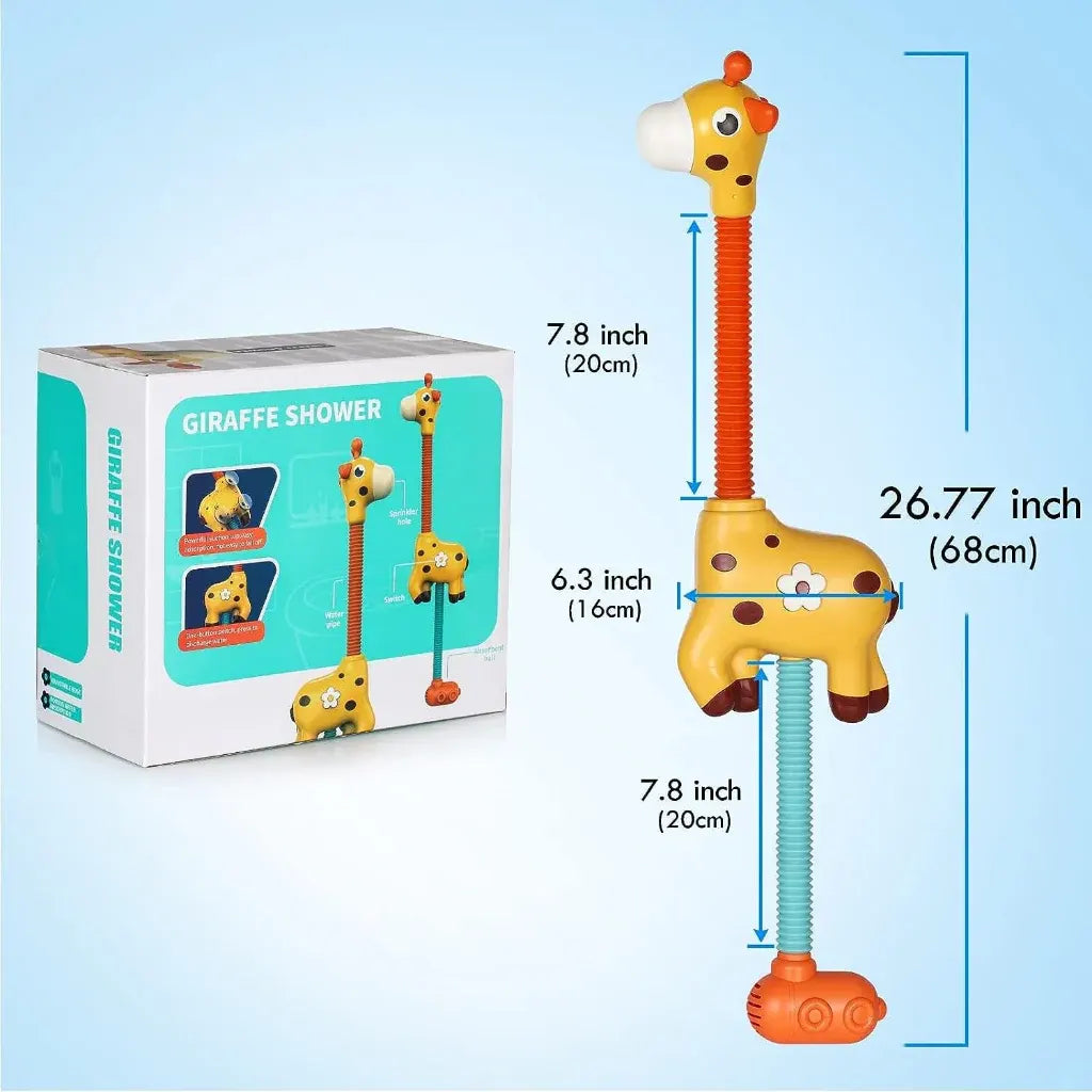 Interactive Giraffe Water Spray Bath Toy with Soft Edges