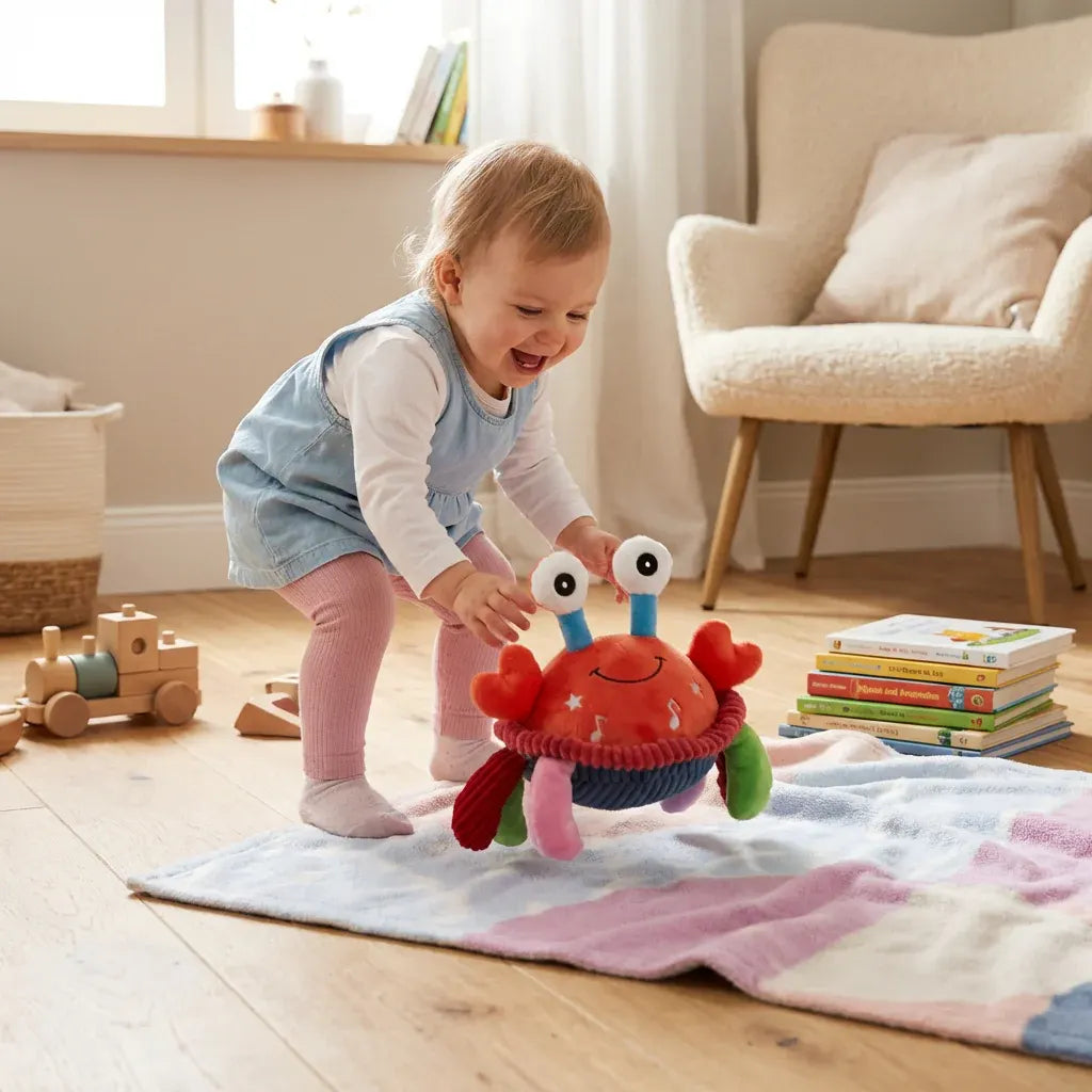 Interactive Musical Crab Activity Learning Toy for Kids