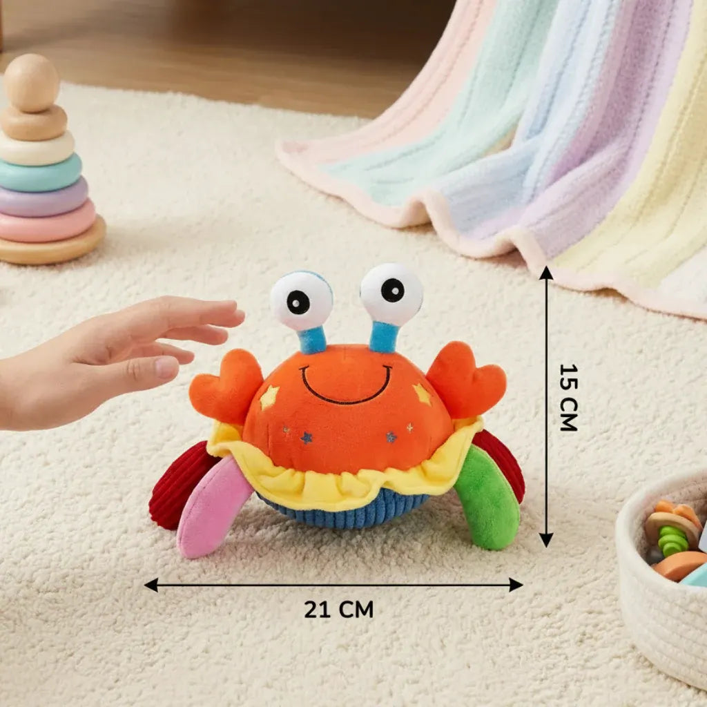 Interactive Musical Crab Activity Learning Toy for Kids