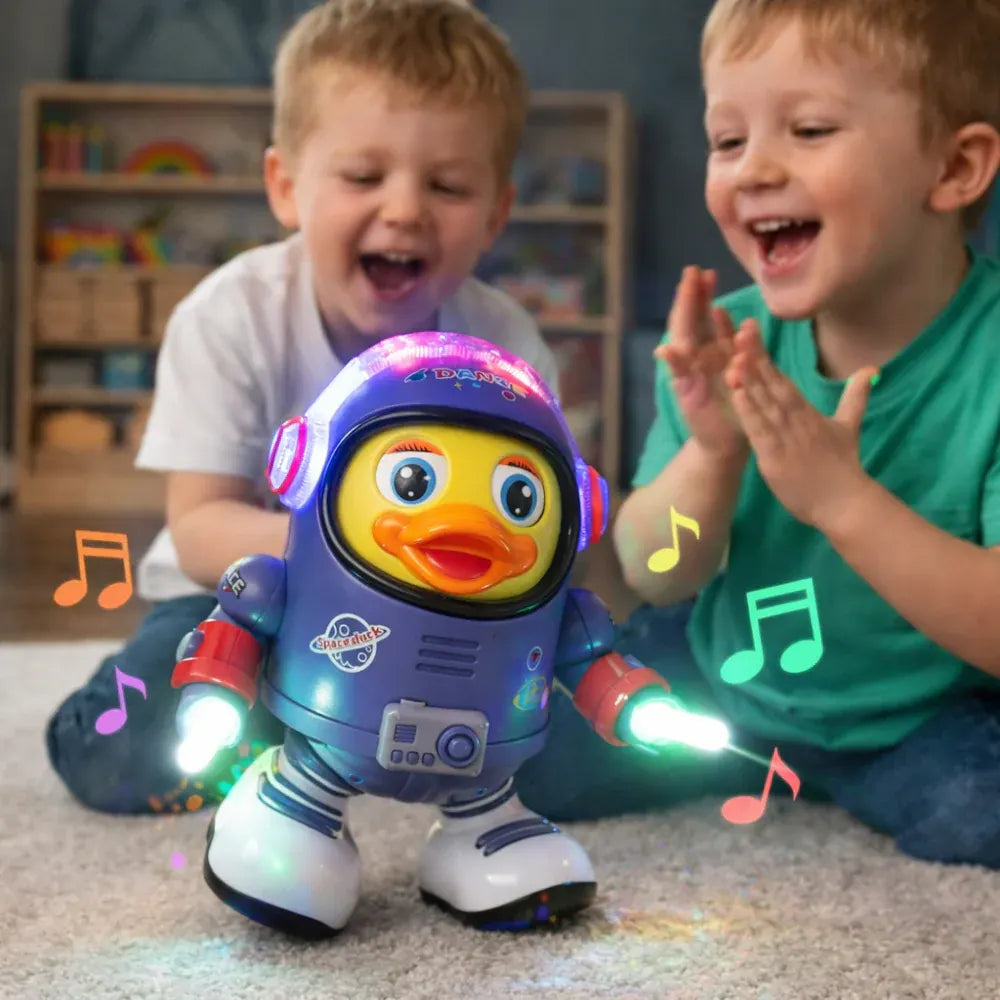 Interactive Musical Dancing Astronaut Duck Figure Toy