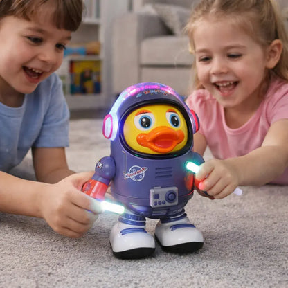 Interactive Musical Dancing Astronaut Duck Figure Toy