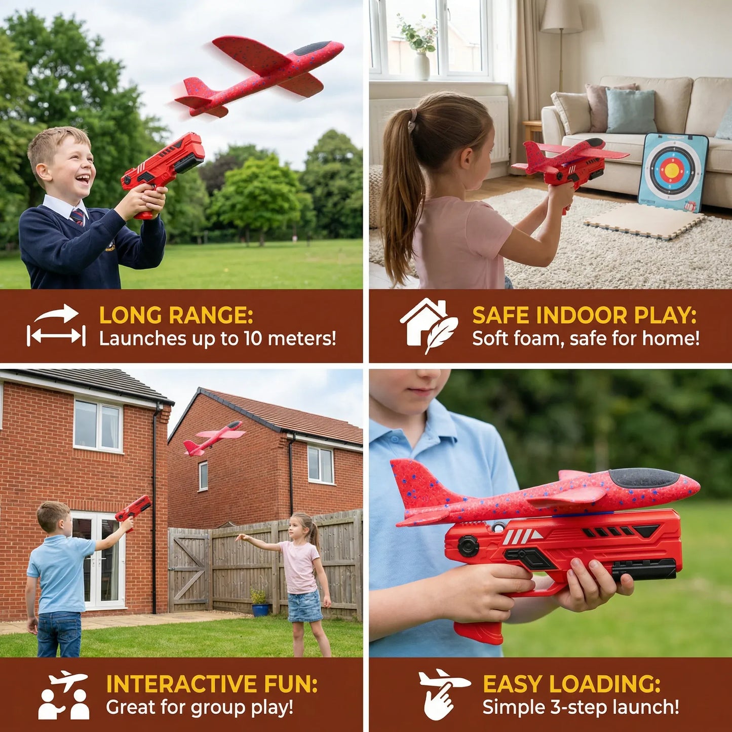 Interactive Outdoor Flying Launcher Toy for Kids