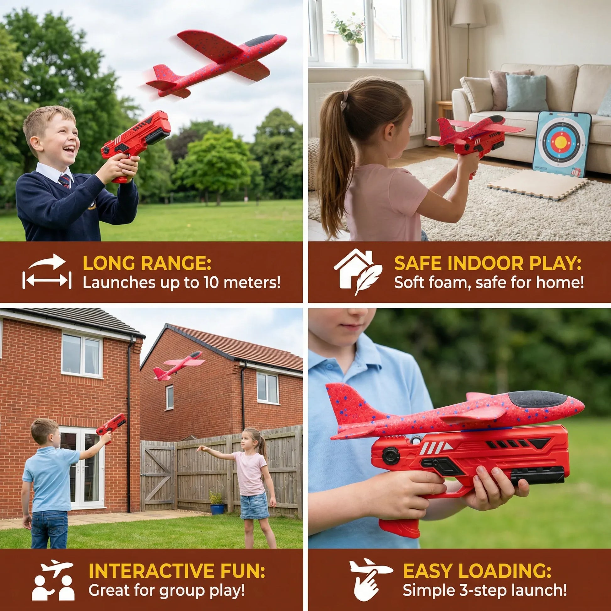 Interactive Outdoor Flying Launcher Toy for Kids