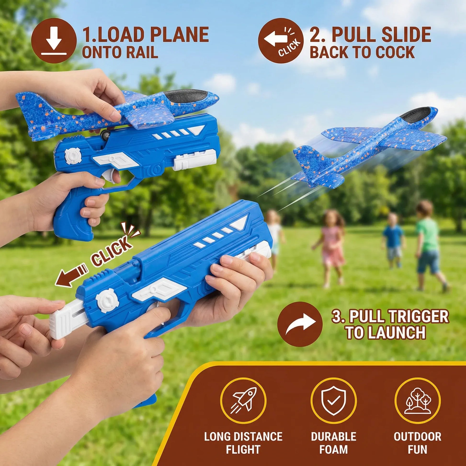 Interactive Outdoor Flying Launcher Toy for Kids