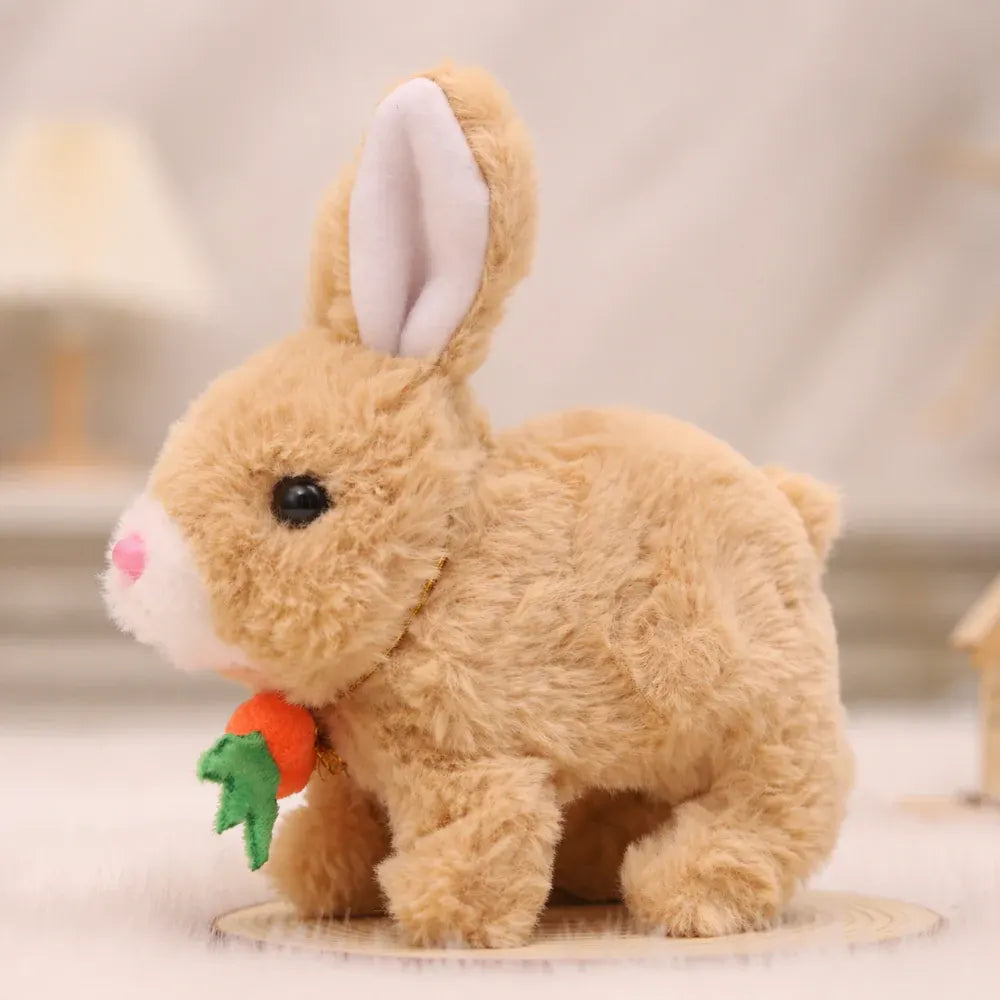 Interactive Plush Bunny Toy with Sound and Movement