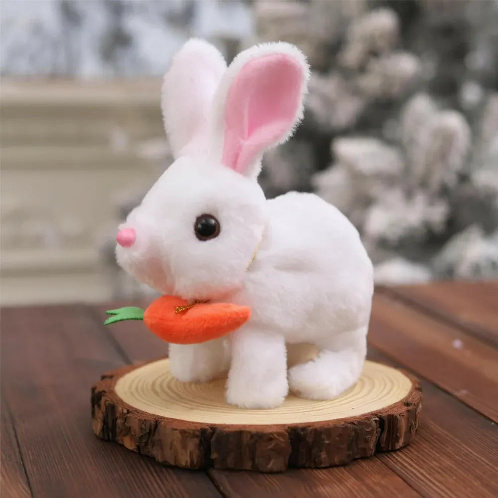 Interactive Plush Bunny Toy with Sound and Movement