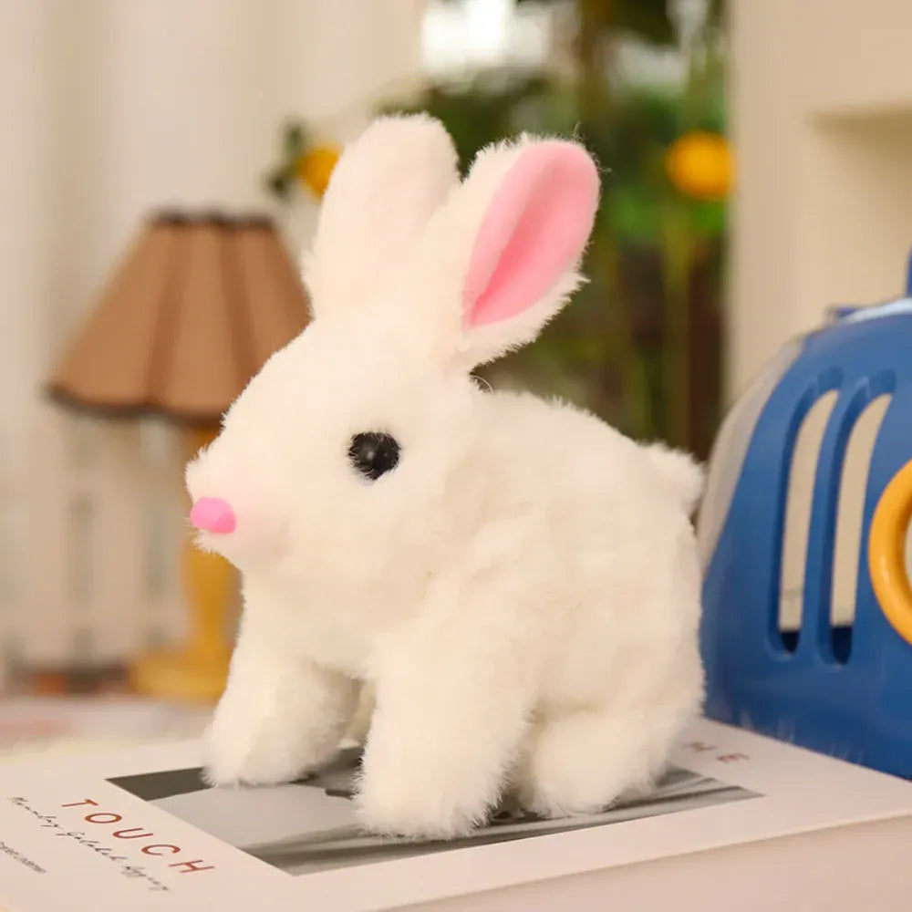 Interactive Plush Bunny Toy with Sound and Movement