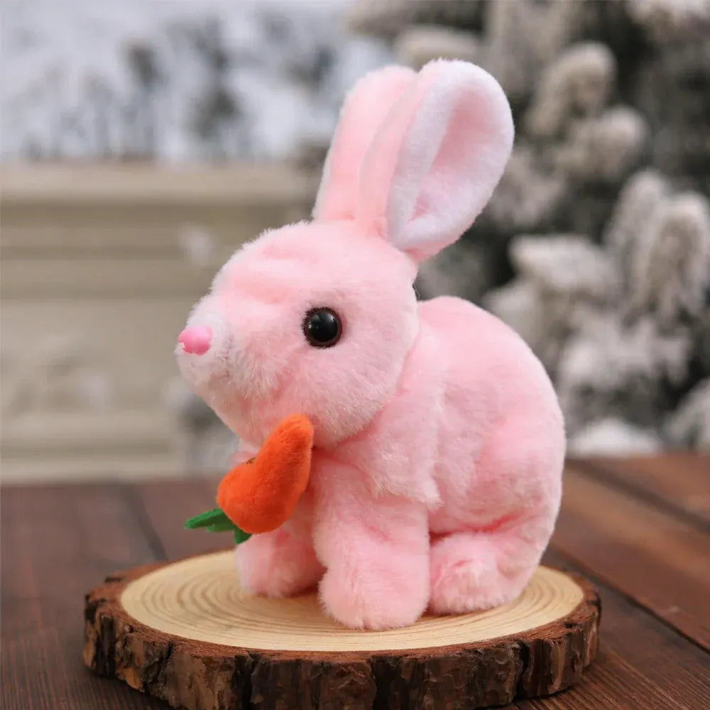 Interactive Plush Bunny Toy with Sound and Movement