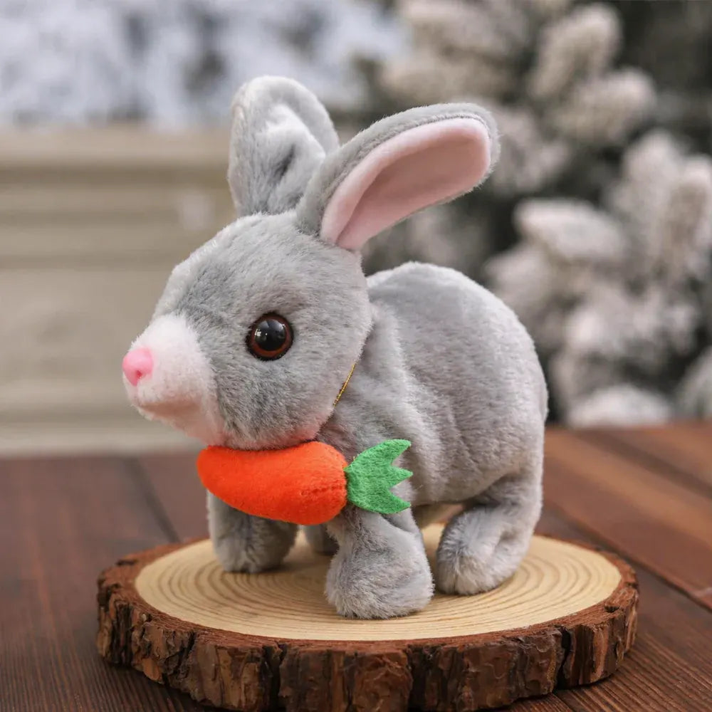 Interactive Plush Bunny Toy with Sound and Movement