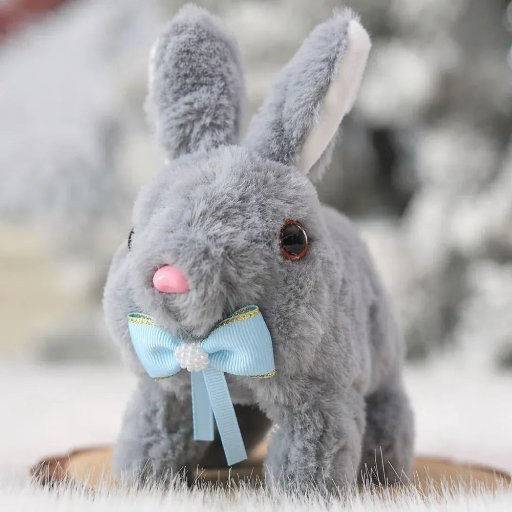 Interactive Plush Bunny Toy with Sound and Movement